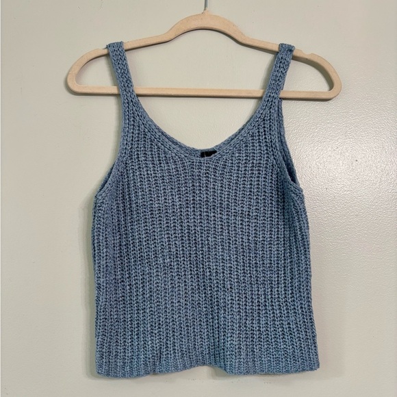 Anthropology Moon & Madison blue crotched tank - Picture 1 of 5